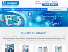 Tablet Screenshot of biotechnologiesinc.com